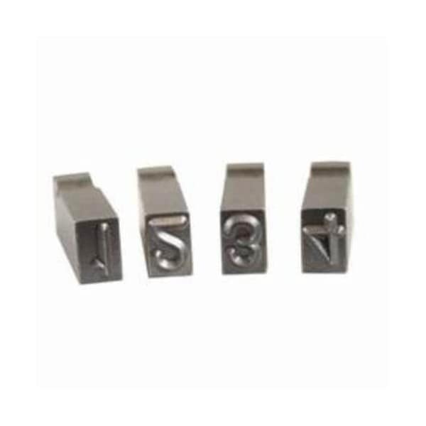 C.H. Hanson Number Stamp Set, 9Piece, Character 0 To 9, 18 In Character Height, Alloy Steel, Sharp Faced, 27633 27633 - main